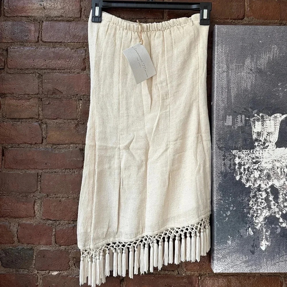 NWT Savannah Morrow Asymmetric Fringe Skirt - Picture 5 of 6
